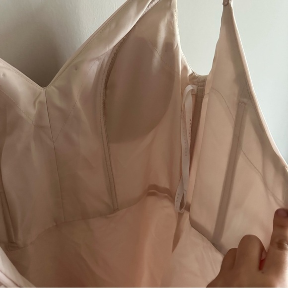 HAYLEY PAIGE OCCASIONS BLUSH Corset V-Neck BRIDESMAID PARTY FORMAL DRESS GOWN - Picture 13 of 14